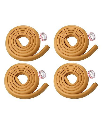 Kuhu Creations Edge Cushion Protector Light Brown - 4 Pieces
