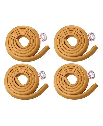 Kuhu Creations Edge Cushion Protector Light Brown - 4 Pieces