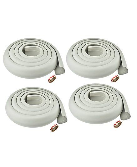 Kuhu Creations Edge Cushion Protector Grey - 4 Pieces