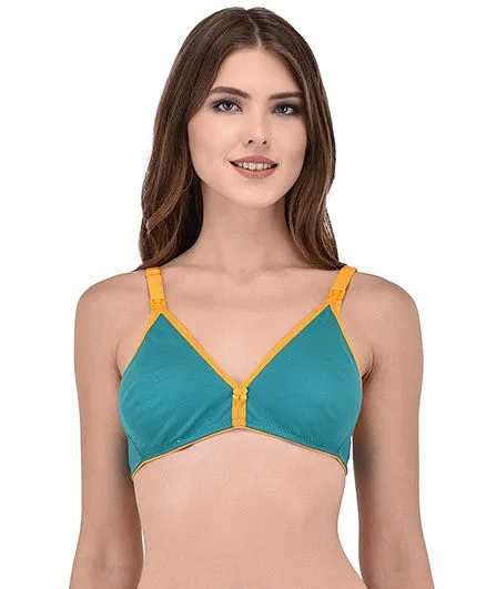 Fabme Nursing Bra With Moulded Cups - Dark Green
