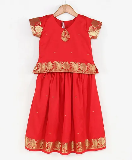 Babyhug Girls Ethnic Wear Lehenga / Ghagra 18-24m Red