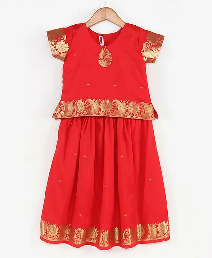 Babyhug Girls Ethnic Wear Lehenga / Ghagra 4-5y Red