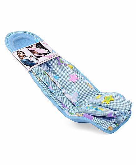 Hoopa Printed Feeding Pillow Cum Carrier - Blue