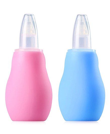 Buddsbuddy Baby Nasal Aspirators Pack Of 2 - Pink Blue