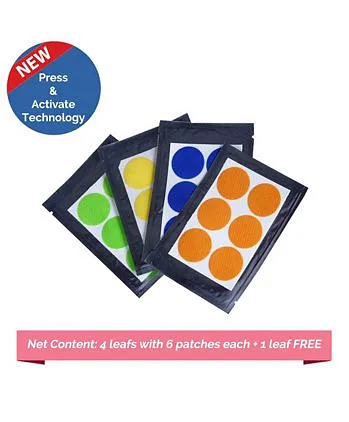 Safe-O-Kid Mosquito Repellent Patches / Stickers Ayurvedic & Natural Pack of 24 - (Color & Design May Vary)