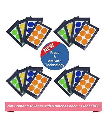 Safe-O-Kid 96 Mosquito Repellent Patches - Assorted Colors