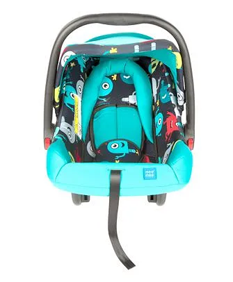 Mee Mee Baby Car Seat Cum Carry Cot with Thick Cushioned Seat (Green) - Green