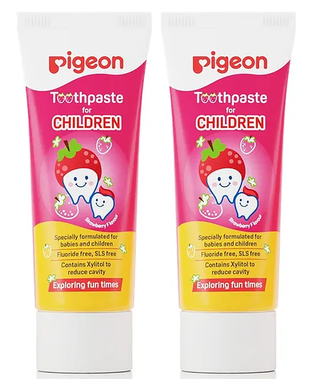 Pigeon Children Toothpaste Strawberry 45 gm - Pack Of 2