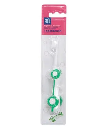 Mee Mee Foldable Infant to Toddler Tootbrush - Green & White