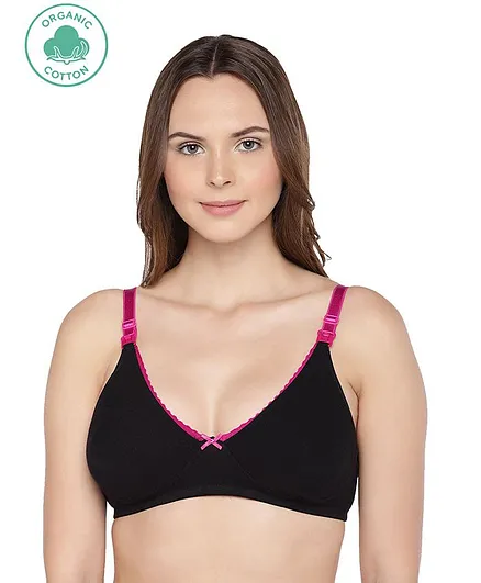 Inner Sense Antimicrobial Maternity Nursing Bra Pack of 2 - Black