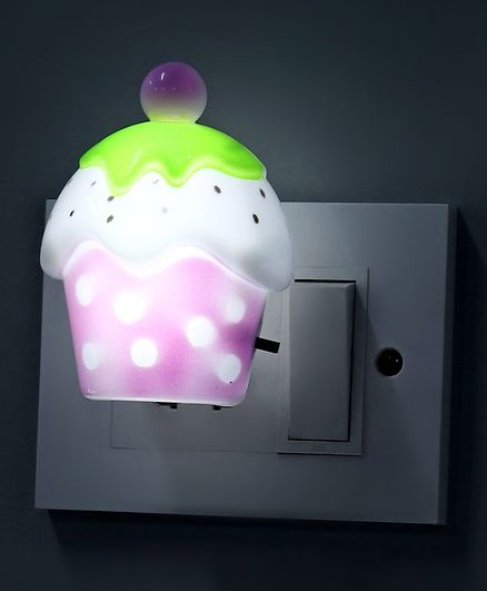 Ice Cream Shape LED Night Lamp - Light Pink