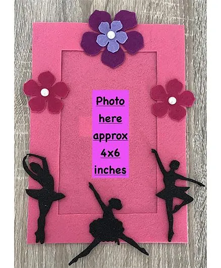 Kalacaree Ballerina Theme Magnetic Photo Frame - Pink