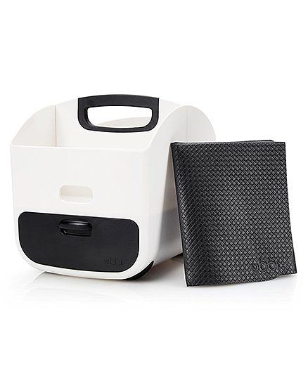 Ubbi Diaper Storage Caddy With Mat - Black