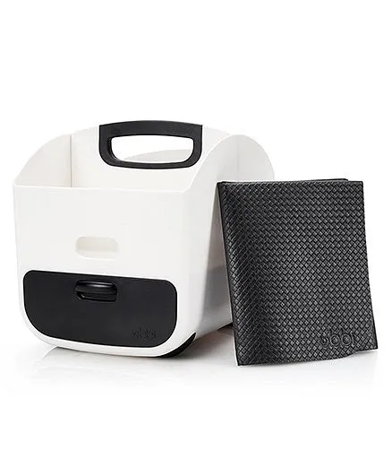 Ubbi Diaper Storage Caddy With Mat - Black