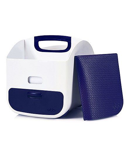 Ubbi Diaper Storage Caddy With Mat - Navy