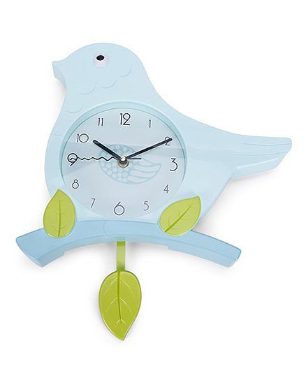 Bird Shape Clock - Blue