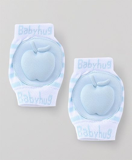 Babyhug Elbow & Knee Protection Pads Apple Patched - Light Blue