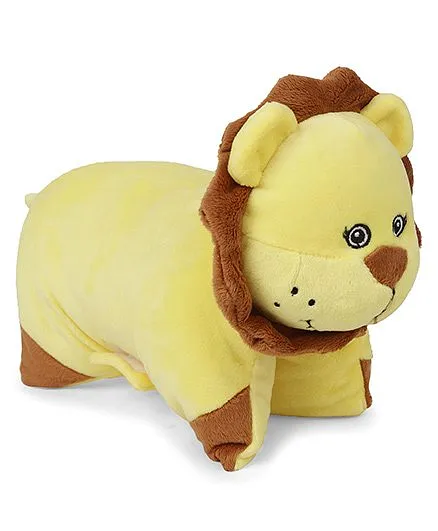 Starwalk Lion Shape Folding Pillow - Yellow
