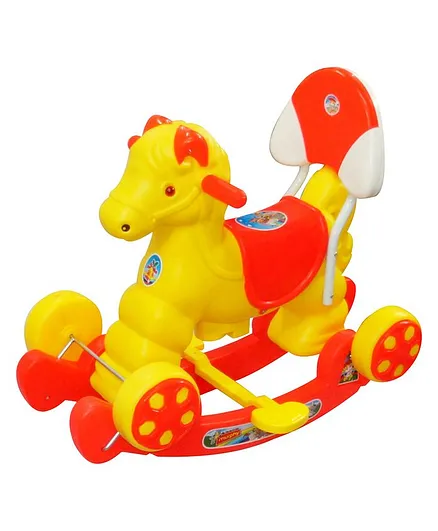 Ehomekart Horse 2 in 1 Rocker Cum Ride-On - Red