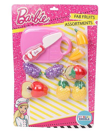 Barbie Mini Fruit Set Multi Colour - 6 Pcs