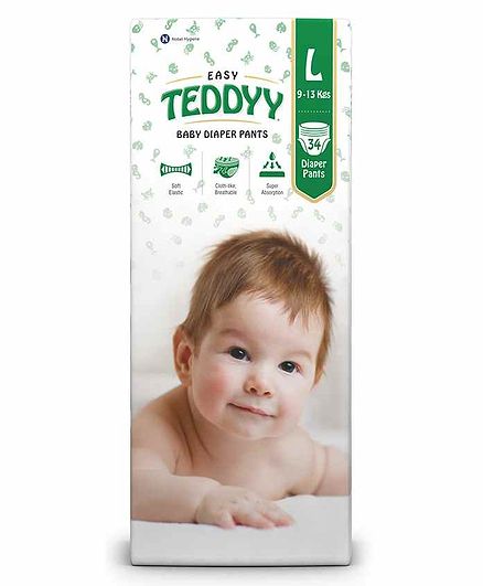 Teddyy Baby Easy Pants Large Size - 34 Pieces