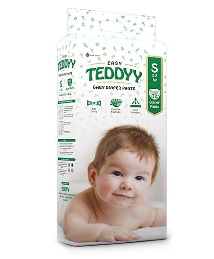 Teddyy Baby Easy Pants Small Size - 72 Pieces