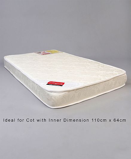 Babyhug Baby Mattress Floral Print - Off White