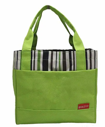 Ez Life Stripes Lunch Bag - Green
