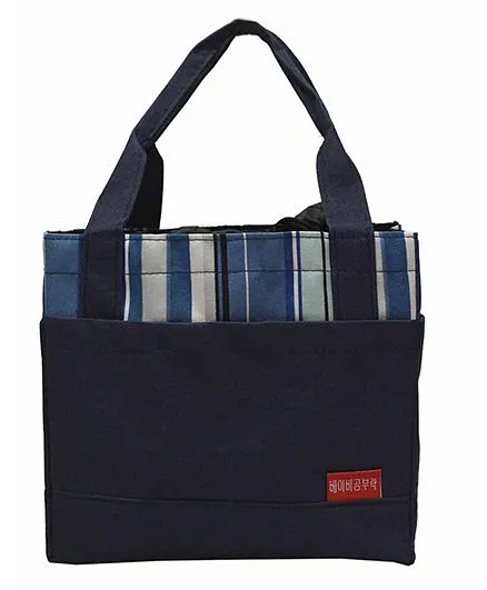 Ez Life Stripes Lunch Bag - Navy
