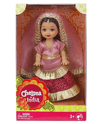 Barbie Chelsea Doll Pink - Height 10.5 cm
