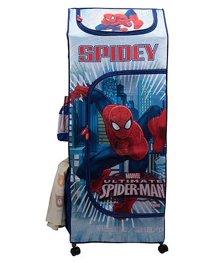 Marvel Spider Man Fun Closet Folding Wardrobe - Blue