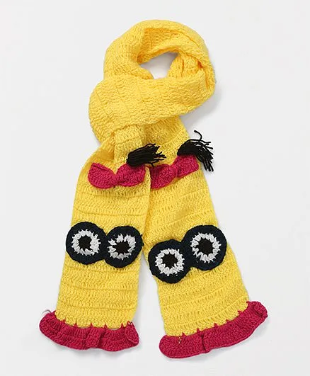 Mayra Knits Cartoon Muffler - Yellow