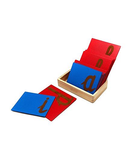 Skola Sandpaper Letters Cursive - 26 Wooden Cards