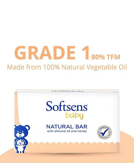 Softsens Baby Natural Soap Bar - 75 grams