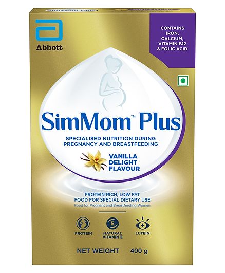 SimMom IQ Premium Vanilla Flavor Yellow - 400 gm
