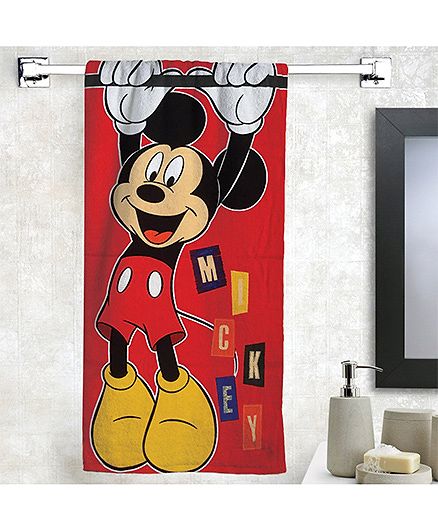 Disney Mickey Mosue Bath Towel - Red
