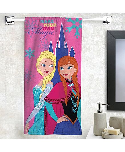 Disney Frozen Bath Towel - Pink