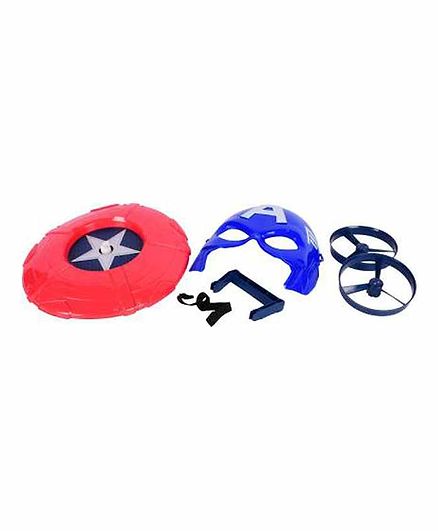 Planet of Toys Mask Hero Set With Shield - Red & Blue
