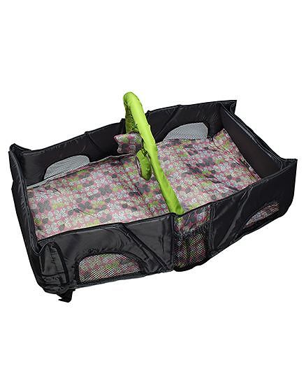 Babies Bloom Infant Travel Bag Cum Diaper Changer - Black