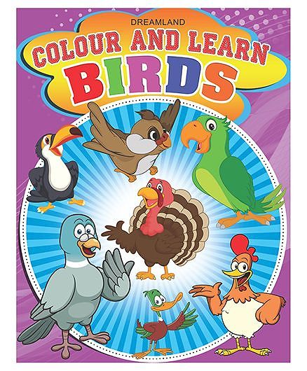 Colour And Learn Birds - English