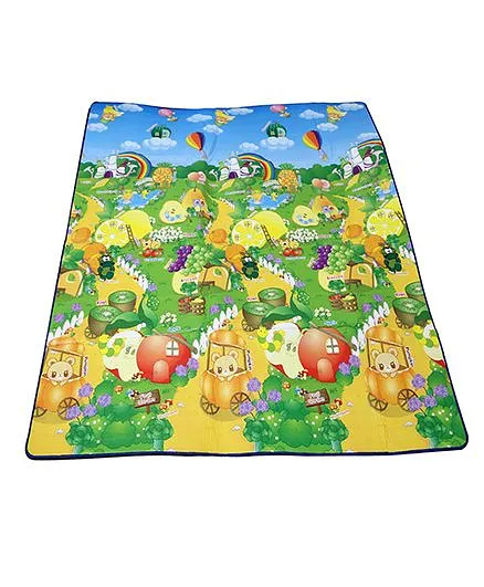 Paramount Waterproof Double Sided Play Mat Fruit Print - Multicolour