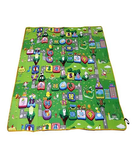 Paramount Anti Skid Double Sided Play Mat Numbers Print - Multicolour