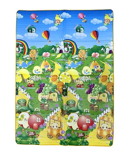 Paramount Double Sided Play Mat Fruit Print - Multicolour