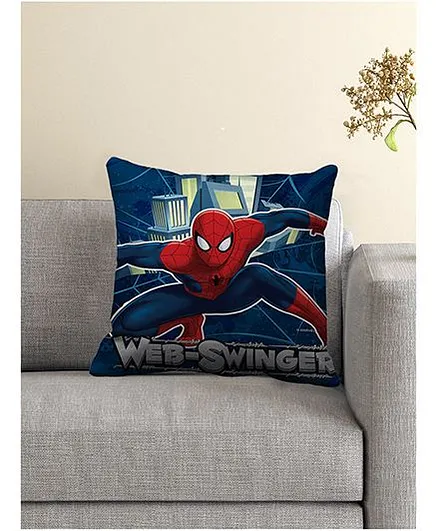 Marvel Spider Man Cushion Cover - Dark Blue & Red