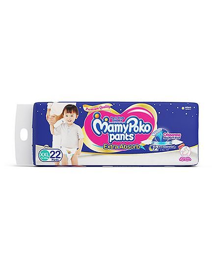 MamyPoko Extra Absorb Pant style Diaper XX Large Size - 22 Pieces