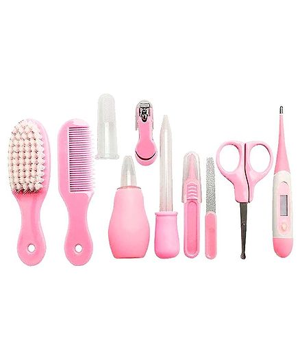 Syga Grooming Kit With Thermometer Pack of 10 - Pink