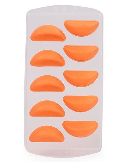 Ice Cube Tray Fruit Shape - White Orange