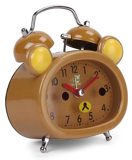 Dual Bell Alarm Clock - Light Brown