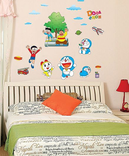 Oren Empower Doraemon & Friends Large Wall Decal - Blue