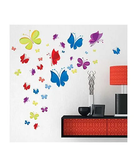Orem Empower Large Butterflies Wall Sticker - Mullticolor